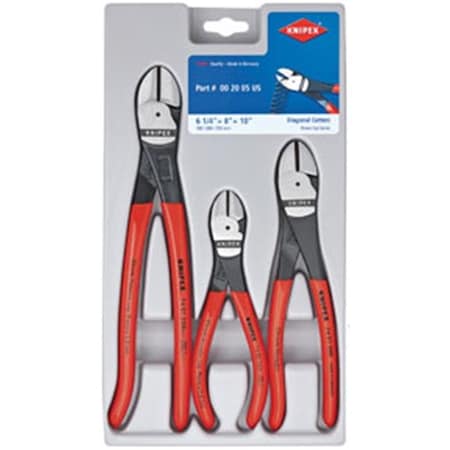 KNIPEX Knipex  KNT-002005US 3 Piece Cutters Set KNT-002005US